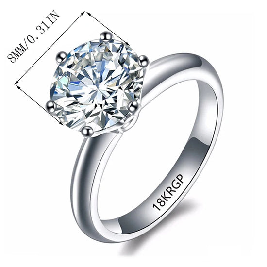 Classic 18K White Gold Ring