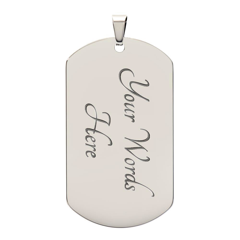 America "In God We Trust" Psalm 56:4 - Dog Tag