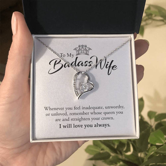 To My Badass Wife | I Will Always Love You - Forever Love Necklace